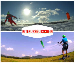 Kitekursgutscheine als Geschenk für Beginner und Fortgeschrittene, um Kiten zu Erlernen. Der Beschenkte erlernt bei uns Snowkiting, Kitelandboarding und als Vorbereitung für das Kitesurfing.