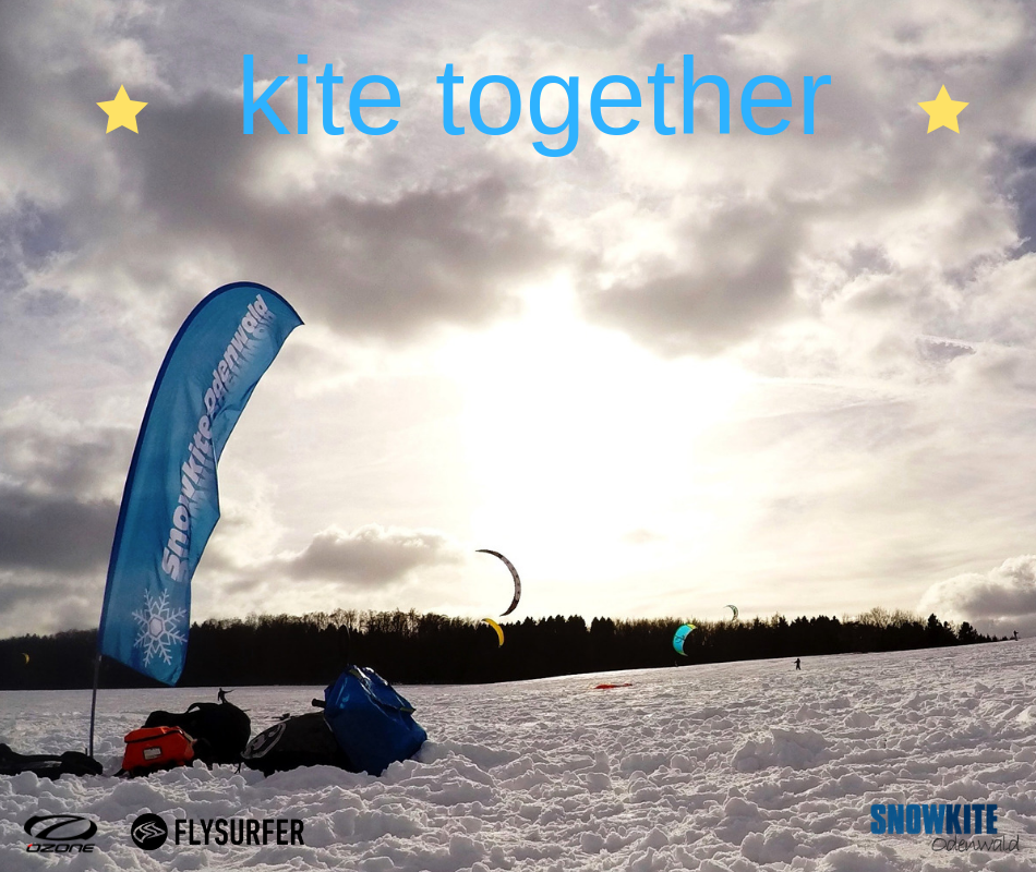 Snowkitetestival im Odenwald mit den Snowkites von Ozonekites und Flysurferkiteboarding. Ihr könnt die Kites Peak4, Soul, SubzeroV1, Explorev1 und viel mehr testen.