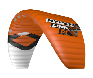 Der neue HyperlinkV2 von Ozone Kites ist ein Foilkite, der sich wie ein Tubekite fliegt. Hier sieht man die Farbe orange.
